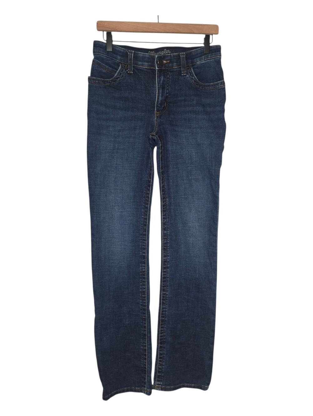 Wrangler Womens Dark Wash No Gap Willow Ultimate Riding Bootcut Jeans Size 7 - Picture 2 of 12